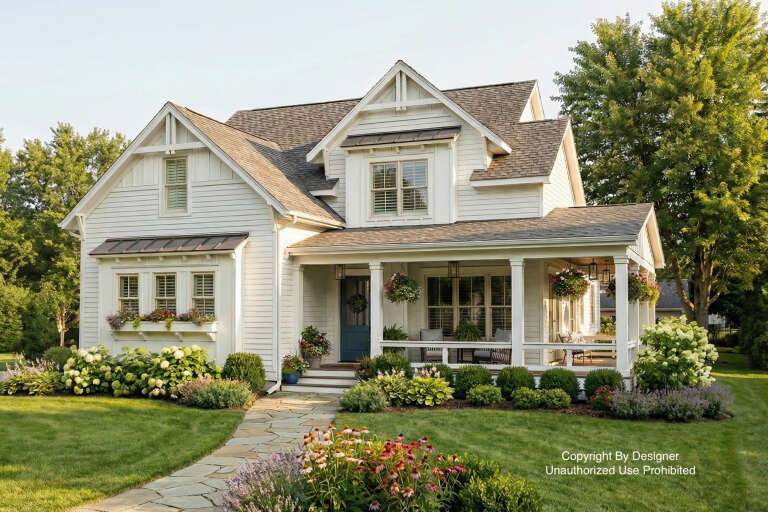 House Plan House Plan #31952 Angled Front Elevation
