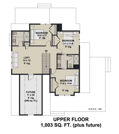 Second Floor for House Plan #098-00434