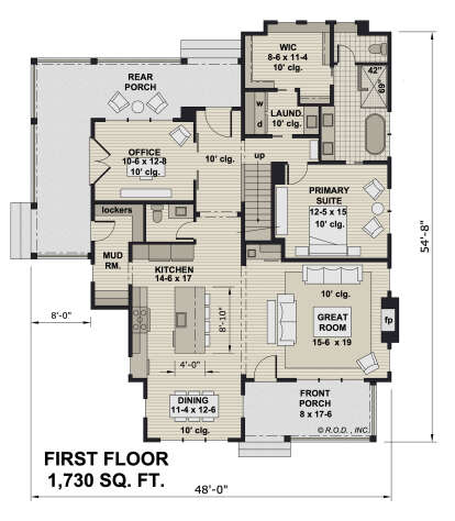 Main Floor  for House Plan #098-00435