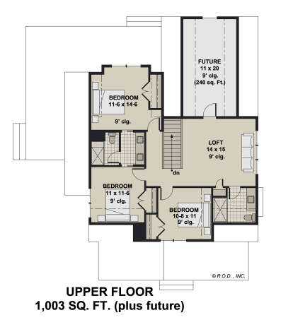 Second Floor for House Plan #098-00435