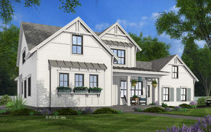 Modern Farmhouse House Plan #098-00436 Elevation Photo