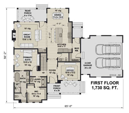 Main Floor  for House Plan #098-00436