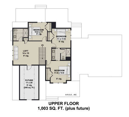 Second Floor for House Plan #098-00436