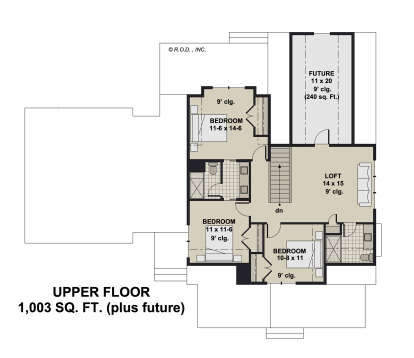 Second Floor for House Plan #098-00437