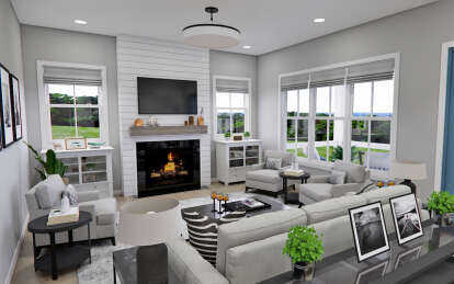 Modern Farmhouse House Plan #098-00437 Additional Photo