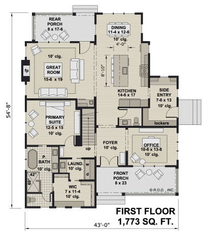 Main Floor  for House Plan #098-00438