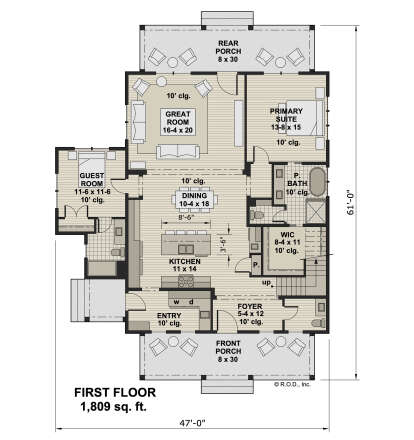 Main Floor  for House Plan #098-00441