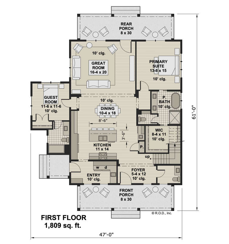 House Plan House Plan #31959 Drawing 1
