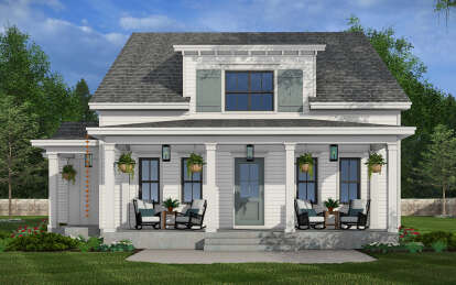 Modern Farmhouse House Plan #098-00442 Elevation Photo