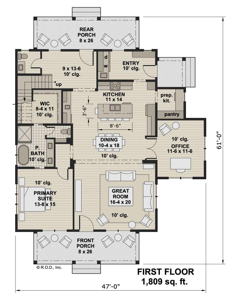 House Plan House Plan #31961 Drawing 1