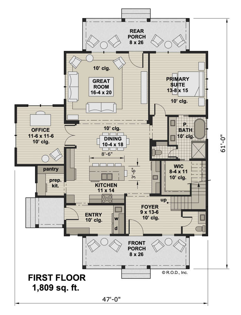 House Plan House Plan #31962 Drawing 1