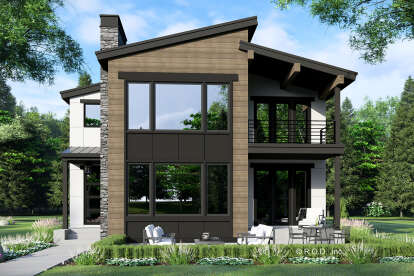Contemporary House Plan #098-00445 Elevation Photo