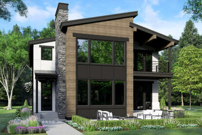 Contemporary House Plan #098-00445 Elevation Photo