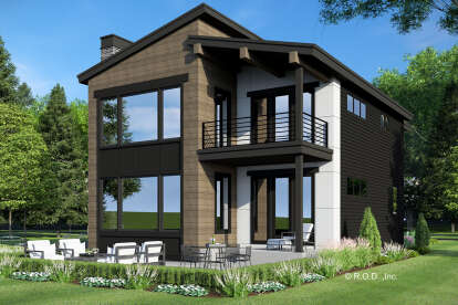 Contemporary House Plan #098-00445 Elevation Photo