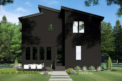 Contemporary House Plan #098-00445 Elevation Photo