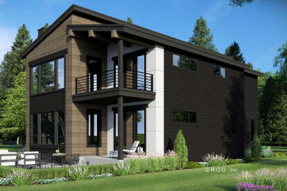 Contemporary House Plan #098-00445 Elevation Photo