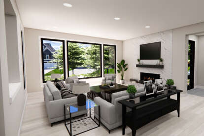 Contemporary House Plan #098-00445 Additional Photo