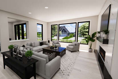 Contemporary House Plan #098-00445 Additional Photo