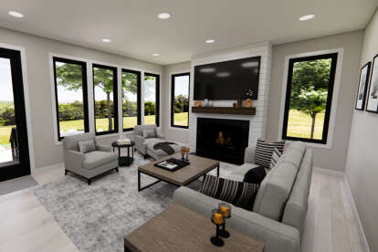 Contemporary House Plan #098-00445 Additional Photo
