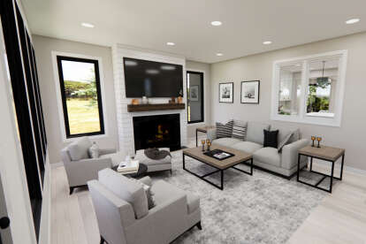 Contemporary House Plan #098-00445 Additional Photo