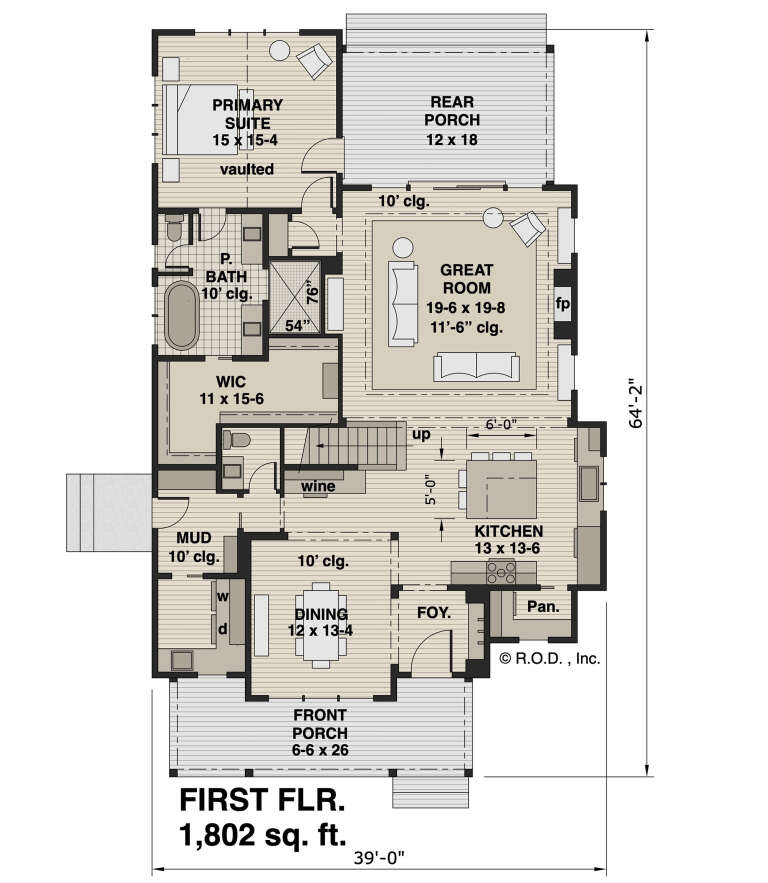 House Plan House Plan #31964 Drawing 1