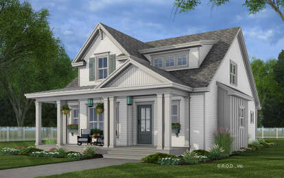 Modern Farmhouse House Plan #098-00447 Elevation Photo