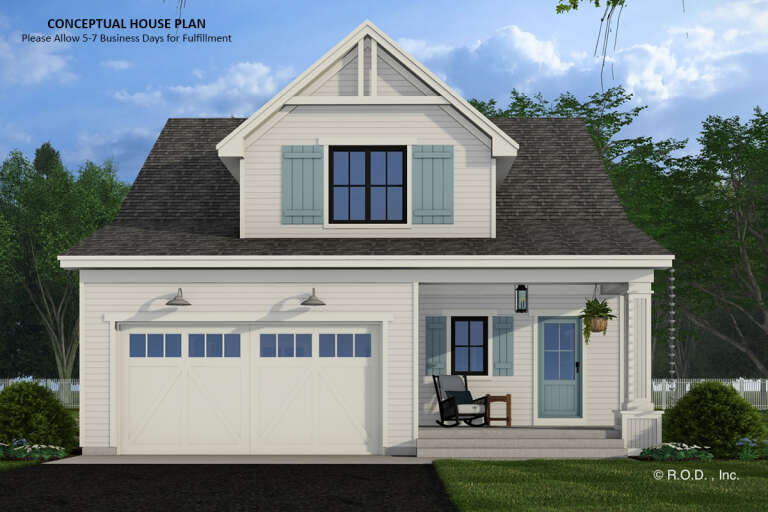 House Plan House Plan #31967 Front Elevation 
