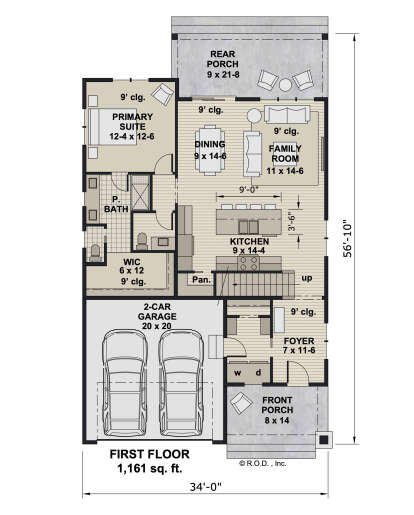 Main Floor  for House Plan #098-00449