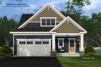 Modern Farmhouse House Plan #098-00450 Elevation Photo