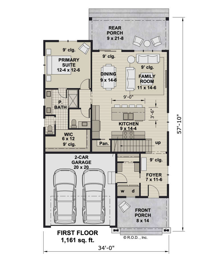 House Plan House Plan #31968 Drawing 1