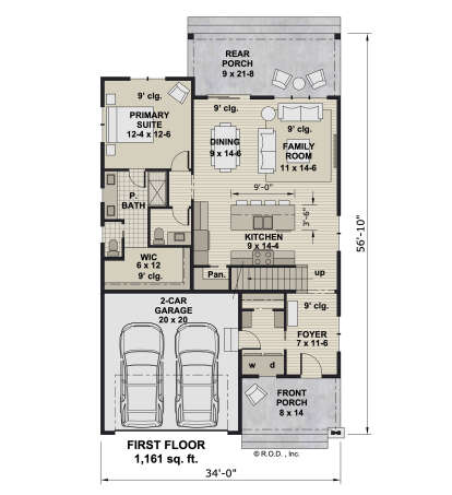 Main Floor  for House Plan #098-00451