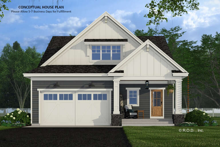 House Plan House Plan #31970 Front Elevation 