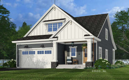 Modern Farmhouse House Plan #098-00452 Elevation Photo