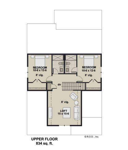 Second Floor for House Plan #098-00453