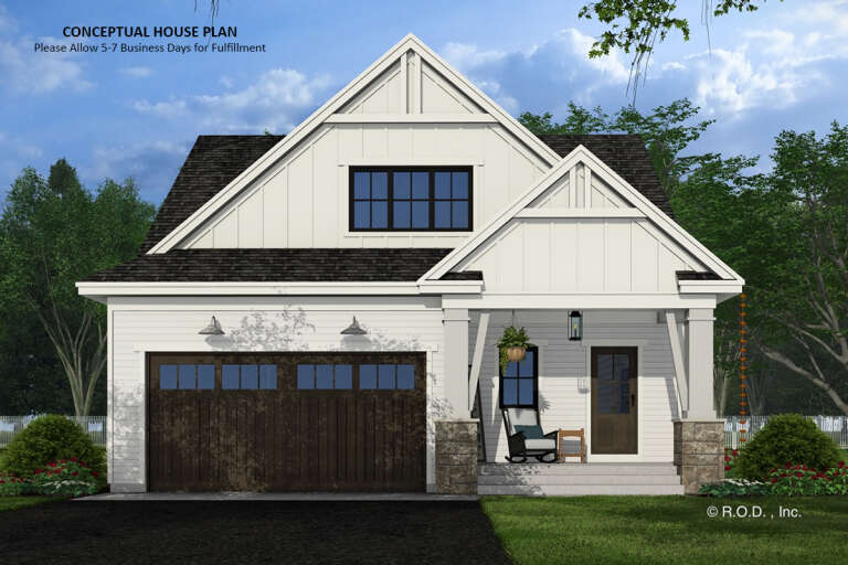House Plan House Plan #31972 Front Elevation 