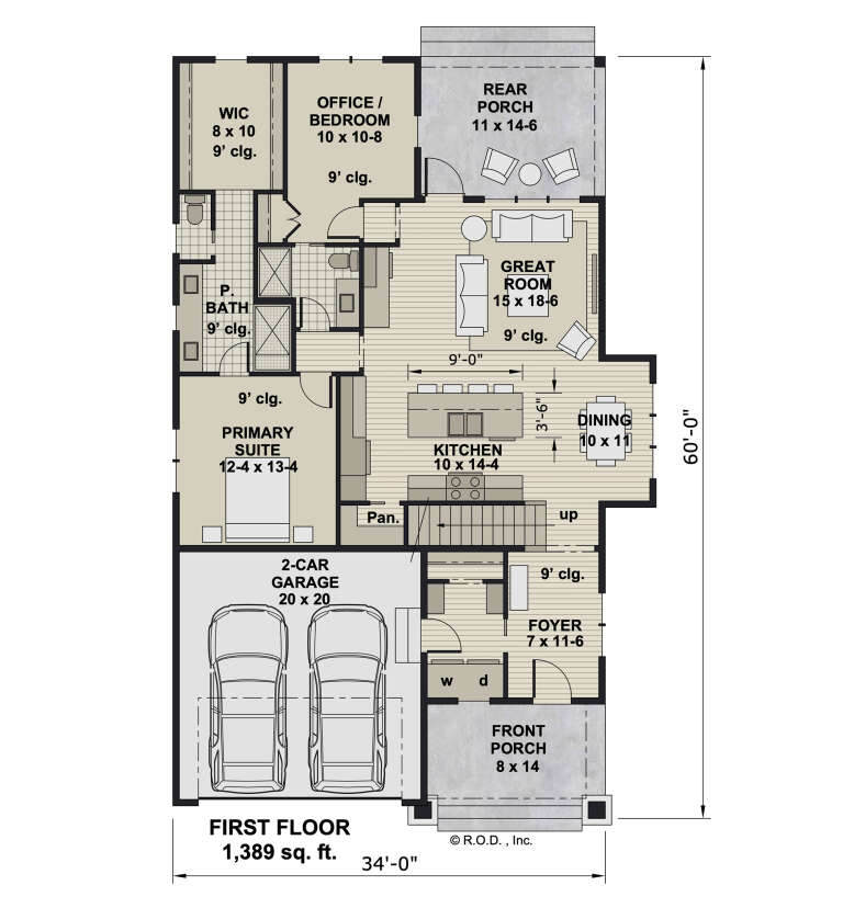 House Plan House Plan #31972 Drawing 1