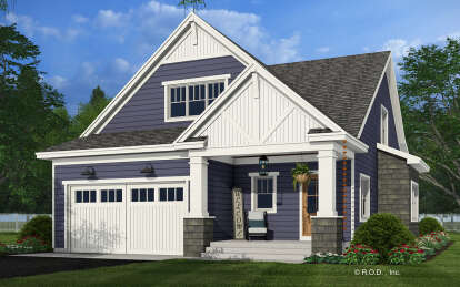 Craftsman House Plan #098-00455 Elevation Photo