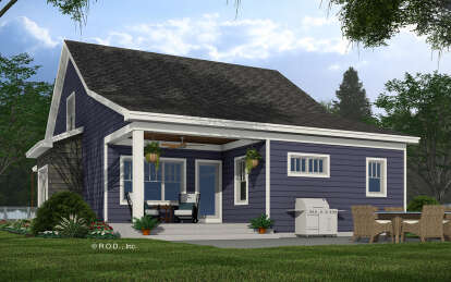 Craftsman House Plan #098-00455 Elevation Photo