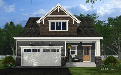 Craftsman House Plan #098-00457 Elevation Photo