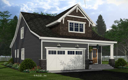 Craftsman House Plan #098-00457 Elevation Photo