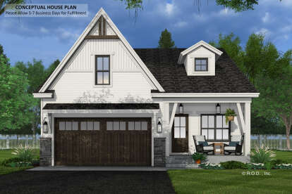 Modern Farmhouse House Plan #098-00458 Elevation Photo