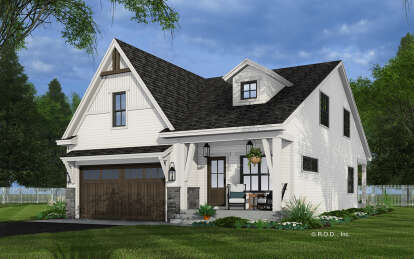 Modern Farmhouse House Plan #098-00458 Elevation Photo