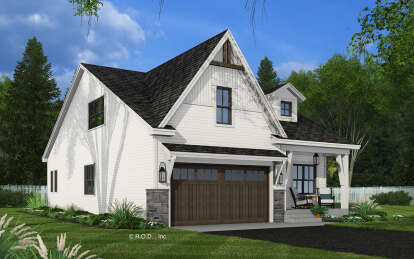 Modern Farmhouse House Plan #098-00458 Elevation Photo