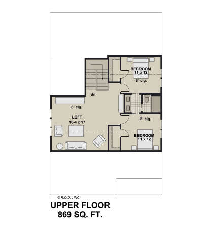 Second Floor for House Plan #098-00458