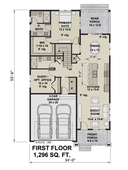 Main Floor  for House Plan #098-00459