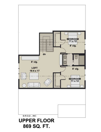 Second Floor for House Plan #098-00459