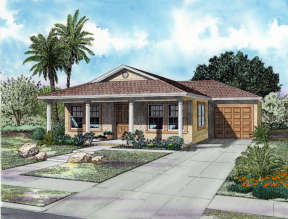 Ranch House Plan #168-00003 Elevation Photo