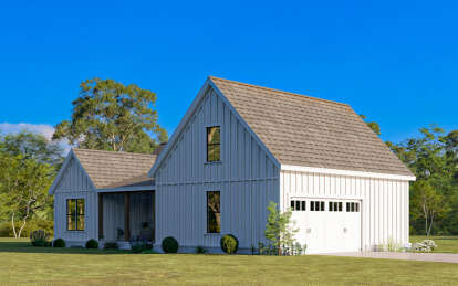 Modern Farmhouse House Plan #009-00419 Elevation Photo