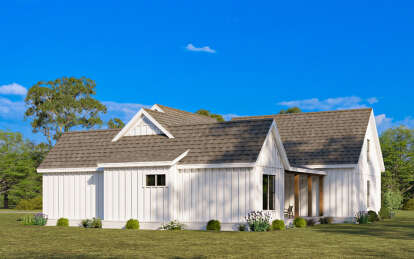 Modern Farmhouse House Plan #009-00419 Elevation Photo