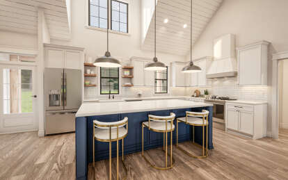 Modern Farmhouse House Plan #009-00419 Additional Photo